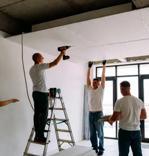 Отделочные работы по потолкам