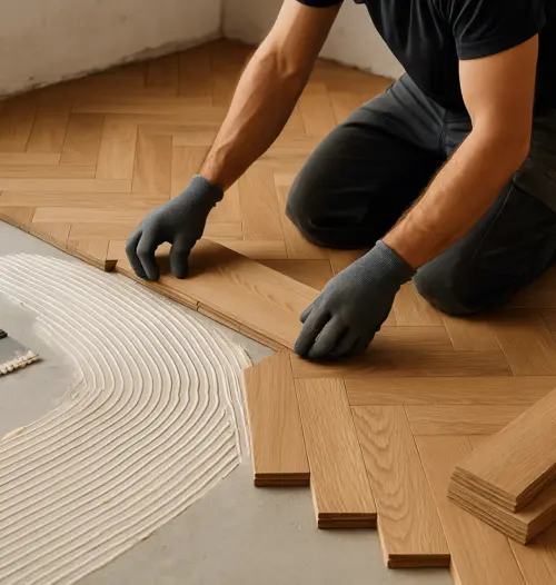 Укладка паркета