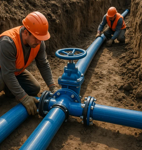 Устройство наружных сетей водопровода