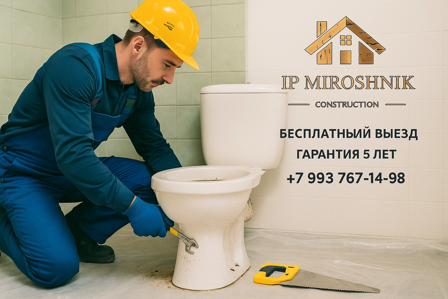 Демонтаж унитаза