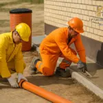 Формирование системы водоотведения: водоотводов, ливневой канализации, отмастки