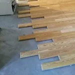 Кладка штучного паркета в разбежку (палубой)