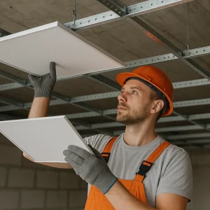 Монтаж подвесного потолка типа (Армстронг)