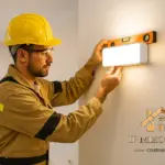 Монтаж стеновых светильников