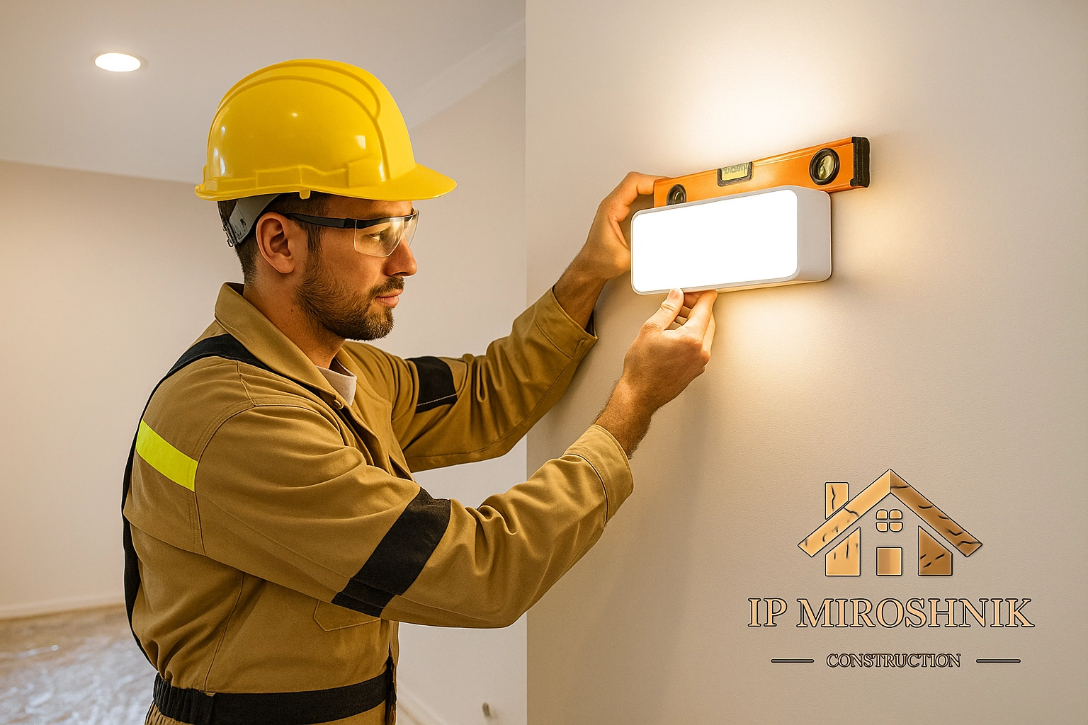 Монтаж стеновых светильников