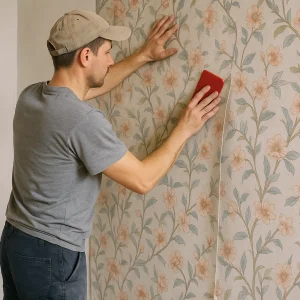Оклейка стен обоями с подгонкой