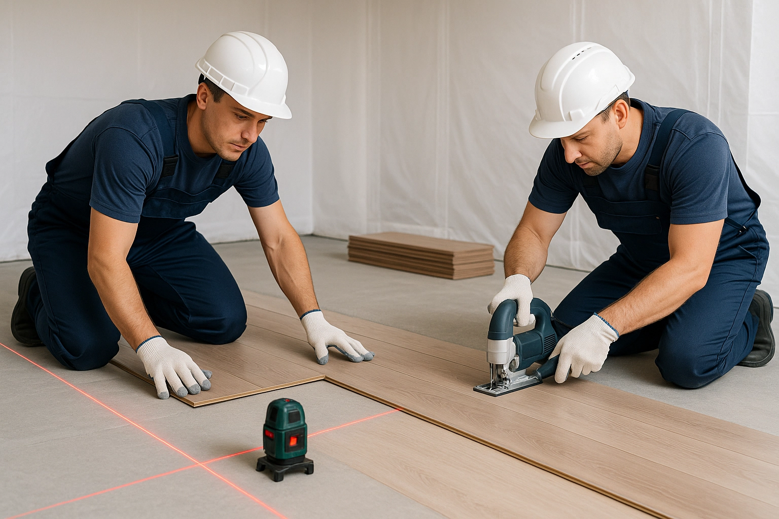 Работы по устройству полов