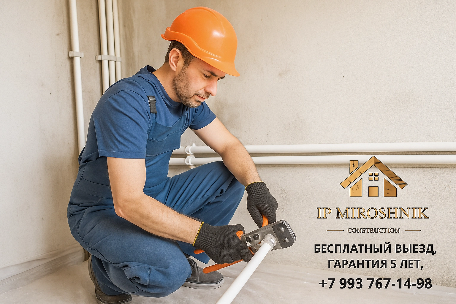 Разводка труб водопровода и отопления (пластик, металлопластик )