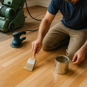 Реставрация деревянных полов (циклевка, шлифовка, покраска, покрытия лаком)