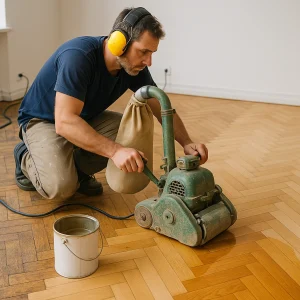 Реставрация старого паркета (циклевка, шлифовка, покрытия лаком)