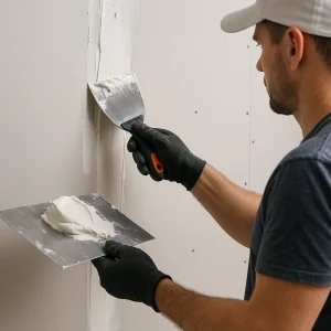 Шпатлевание стен ГКЛ
