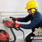 Штробление стен (бетон) под электропроводку