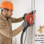 Штробление стен (гипс) под сантехпроводку