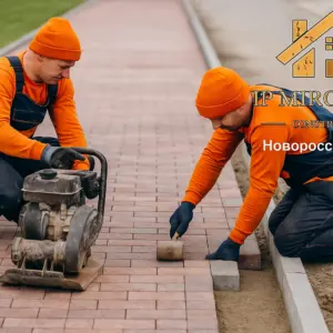 Создание пешеходной инфраструктуры: дорожек, тротуаров