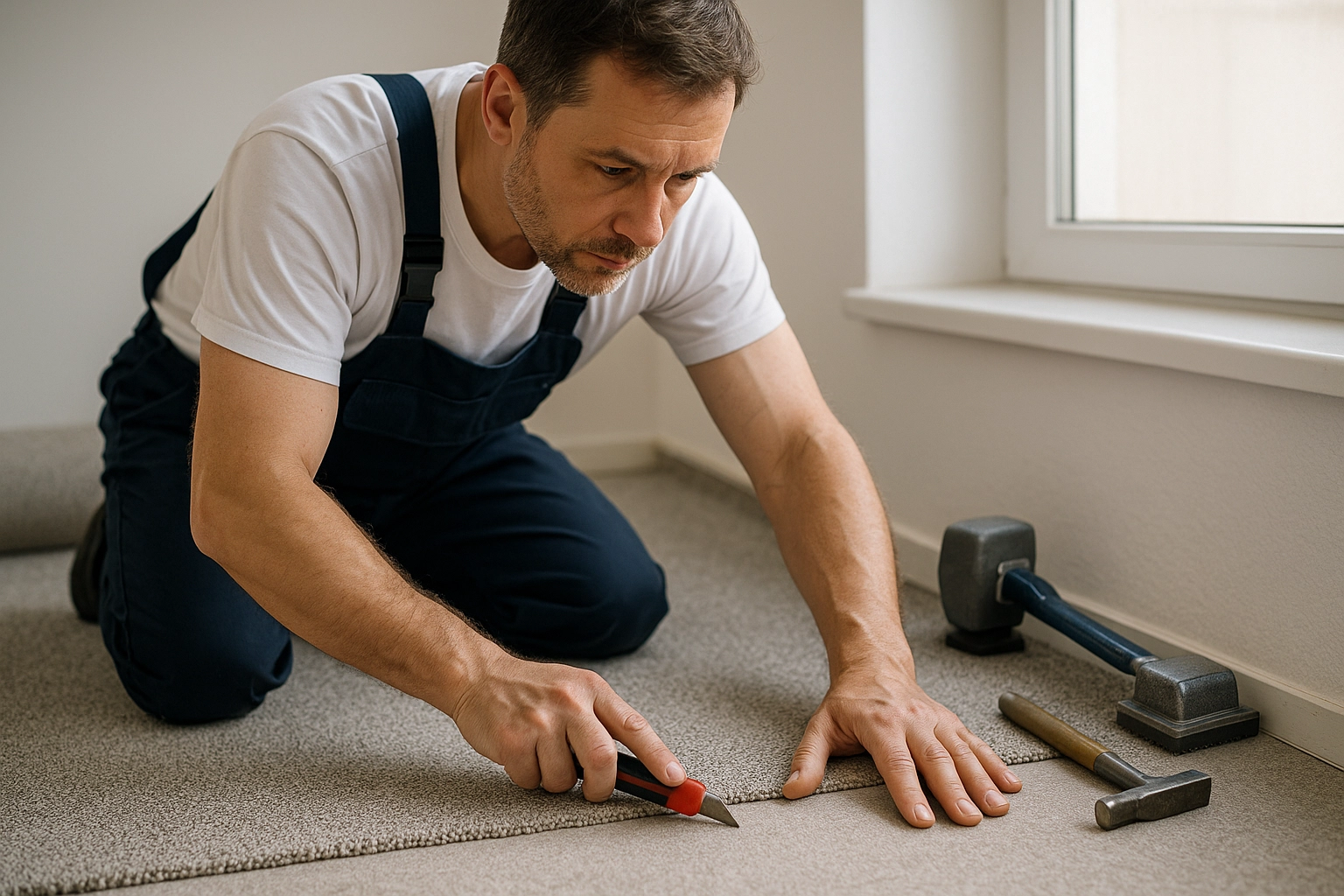 Укладка ковролина