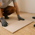 Укладка плит OSB, ДВП, ДСП, фанеры