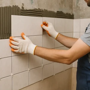 Укладка плитки на стены