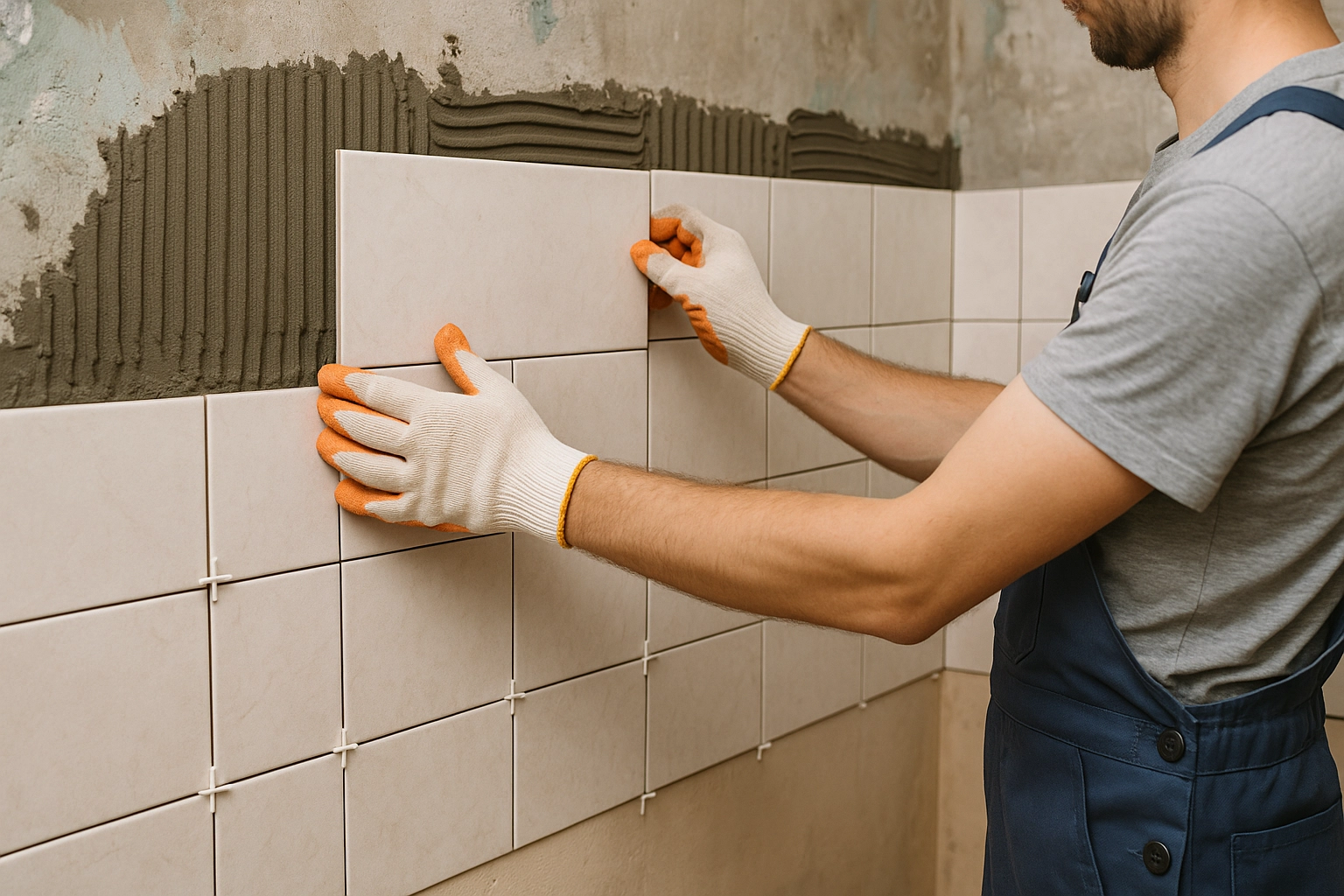 Укладка плитки на стены 1 Укладка плитки на стены