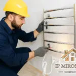 Установка и подключение электрического полотенцесушителя