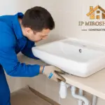 Установка раковины обычной (без разводки)