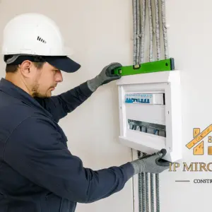 Установка распределительного щитка