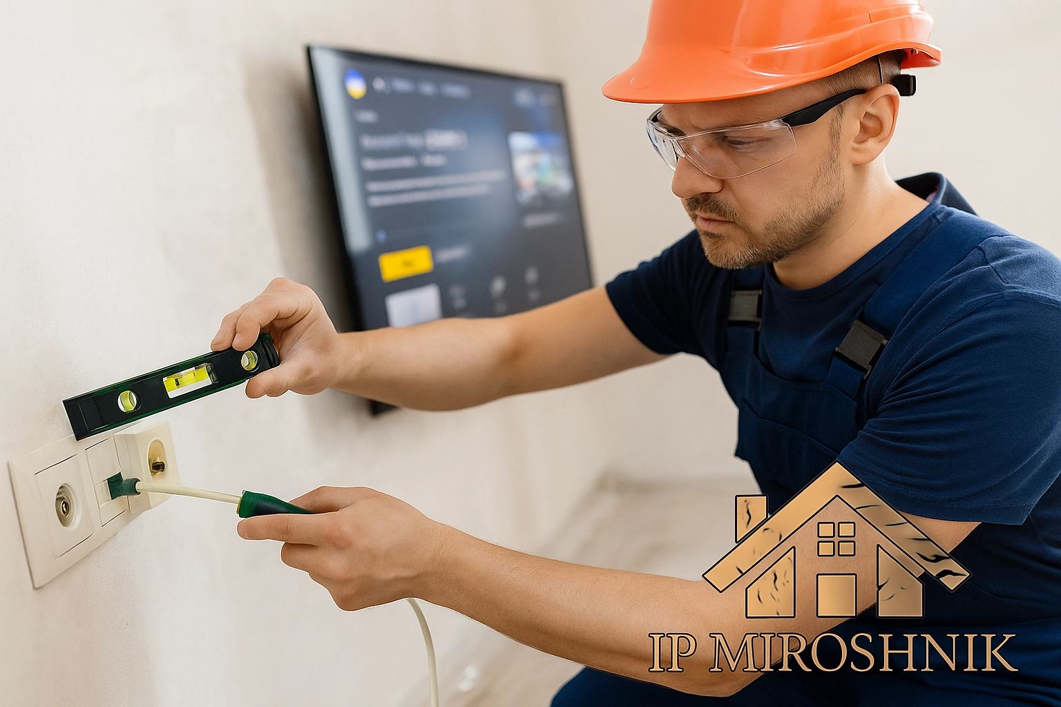 Установка розеток TV, TF