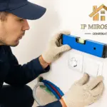 Установка розеток, выключателя