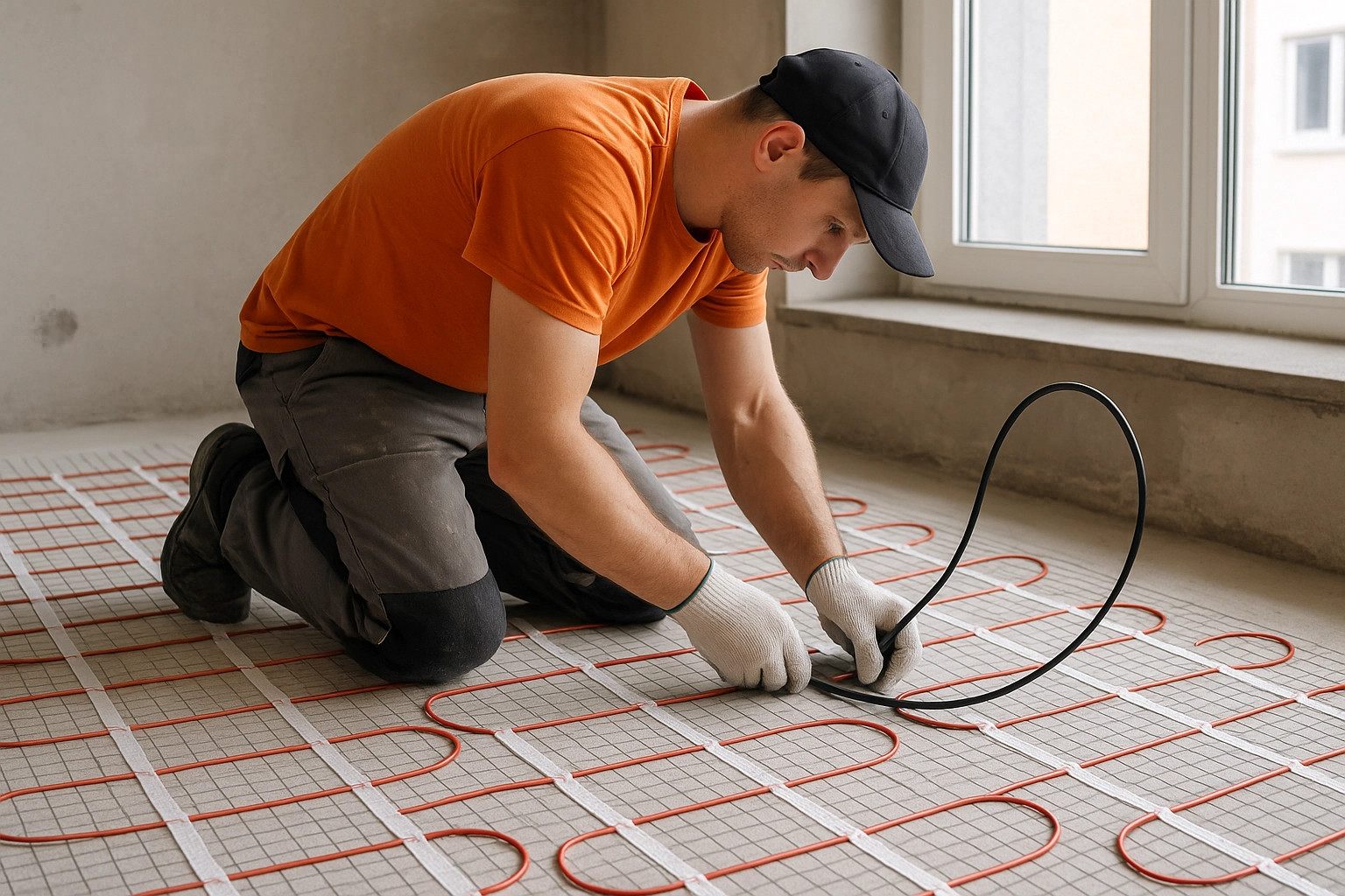 Устройство электрического теплого пола