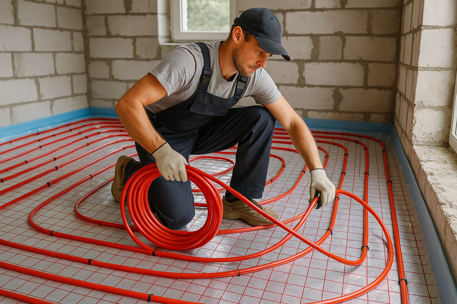 Устройство водяного теплого пола