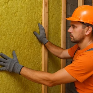 Устройство звукоизоляции (минвата)