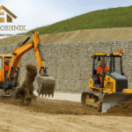 • земляные работы: удаление пней, выравнивание поверхности, организация искусственных насыпей устройство габионов